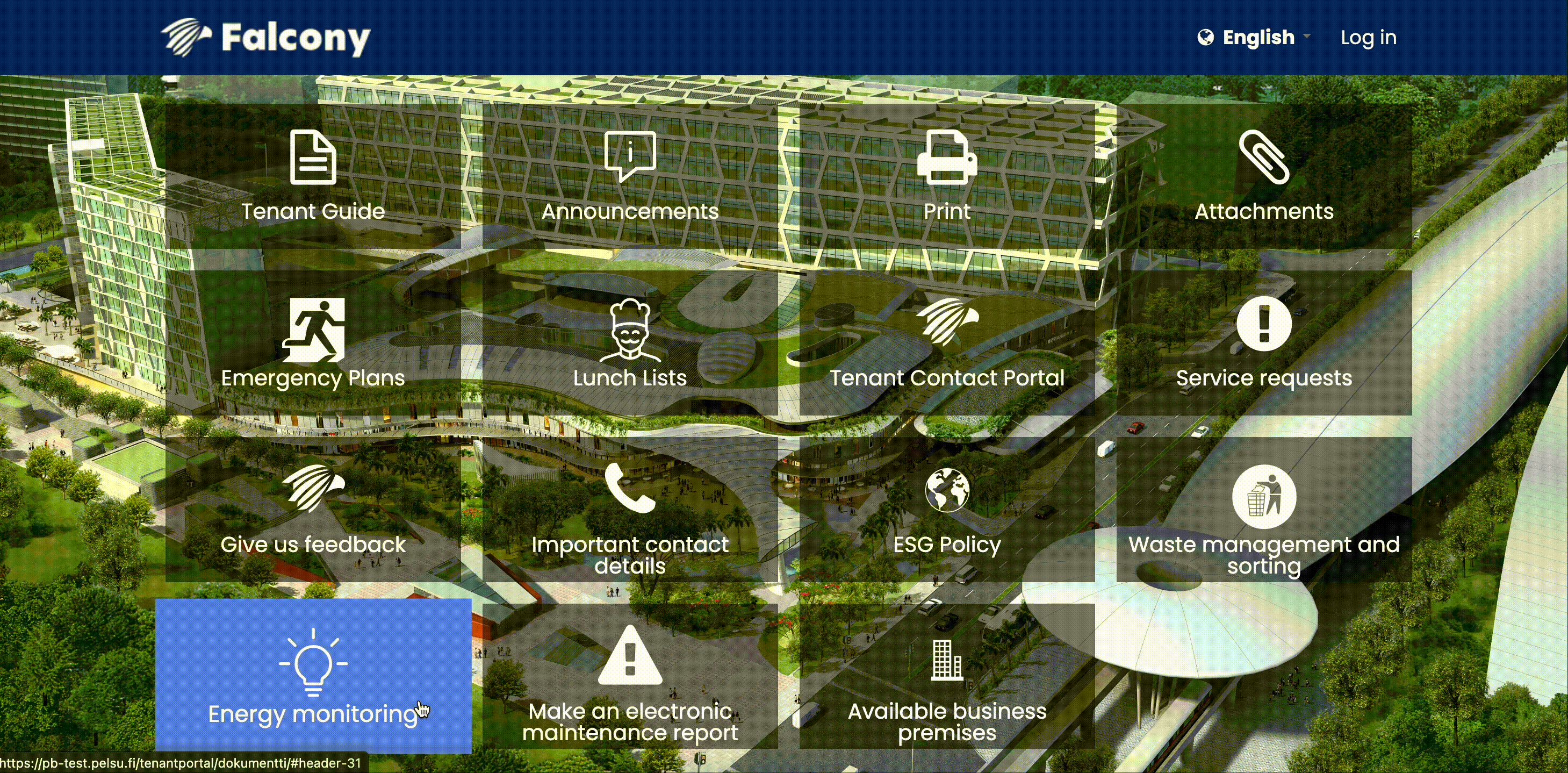 Tenant portal button colours